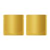 100 Double-Sided Matte Colored Square Aluminum Foil Stand Up Pouch Heat Sealable Food Storage Bags (3" x 3") (Gold) view 1