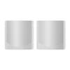 100 Double-Sided Matte Colored Square Aluminum Foil Stand Up Pouch Heat Sealable Food Storage Bags (3" x 3") (Silver) view 1