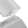 100 Double-Sided Matte Colored Square Aluminum Foil Stand Up Pouch Heat Sealable Food Storage Bags (3" x 3") (Silver) view 4