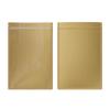 100Pcs Brown Kraft Paper Clear Window Plastic Zipper Seal Lock Heat Sealable Food Storage Packaging Bags (7.24 inch x 10.16 inch) view 1