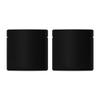 100 Double-Sided Matte Colored Square Aluminum Foil Stand Up Pouch Heat Sealable Food Storage Bags (3" x 3") (Black) view 1