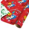 American Greetings Kids Christmas Wrapping Paper, Sonic the Hedgehog Wrapping Paper Christmas Roll, Red and White Gift Wrap (1 Reversible Roll, 75 sq. ft.) Sonic, Presents, Snowflakes view 1