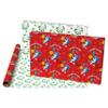 American Greetings Kids Christmas Wrapping Paper, Sonic the Hedgehog Wrapping Paper Christmas Roll, Red and White Gift Wrap (1 Reversible Roll, 75 sq. ft.) Sonic, Presents, Snowflakes view 3