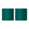 100 Double-Sided Matte Colored Square Aluminum Foil Stand Up Pouch Heat Sealable Food Storage Bags (3" x 3") (Green) view 1