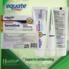 Equate Twinpack of Sensitive Toothpaste with Fluoride and Extra Teeth Whitening 4 OZ (113g) Includes 2 Tubes view 2