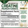 Creatine Monohydrate Capsules 3000mg  Best Micronized Creatine Powder - Supports Lean Muscle, Strength, Energy, & Endurance - Nature's Supplement, Non-GMO, Gluten Free for Women & Men - 120 Capsules view 2