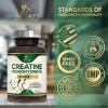 Creatine Monohydrate Capsules 3000mg  Best Micronized Creatine Powder - Supports Lean Muscle, Strength, Energy, & Endurance - Nature's Supplement, Non-GMO, Gluten Free for Women & Men - 120 Capsules view 4