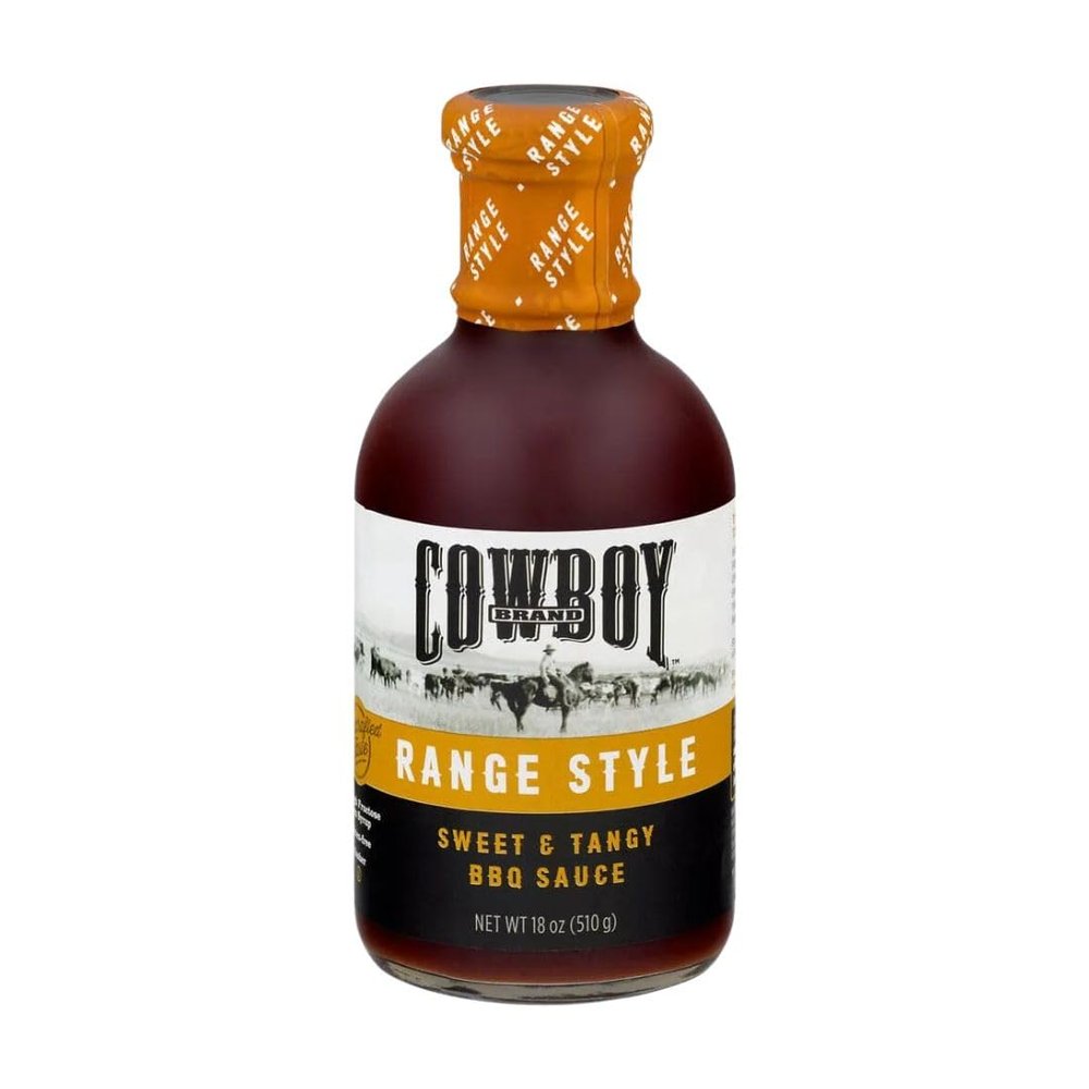 Cowboy Brand Barbecue Sauce, 18oz - Range Style (Pack of 1)