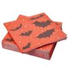 13"x13" Halloween Napkins, Orange with Black Bats, 30 Count - HOSTAGILLE Limited Edition view 1