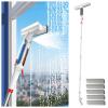 RRRYYYZZ 75'' Spray Squeegee for Window Cleaning with 4-Section Extension Pole, 4 in 1 Glass Squeegee Window Vacuum Squeegee Cordless with Sewage Collector and 5 Pads view 1