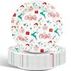 Charmount 50pcs Christmas Paper Plates, 8.5" Disposable Christmas Party Plates Set, Plates for Party Supplies, Dessert Plates Tableware Decorations view 1