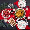 Charmount 50pcs Christmas Paper Plates, 8.5" Disposable Christmas Party Plates Set, Plates for Party Supplies, Dessert Plates Tableware Decorations view 4