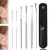 2024 New Earwax Cleaner Tool Set, Ear Wax Removal Tool Ear Cleaning Kit, Upgrade Portable Ear Pick Earwax Removal Tool Ear Cleaning Kit with Storage Box (Black) view 1