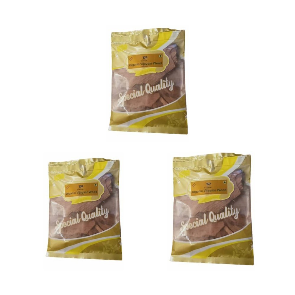 Tanirika Vijaysar Herbal Wood Pieces-(3 * 200 GMS) 600GM/ 1+1+1Combo /100% Natural