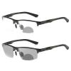 willochra Sports Transition Photochromic Bifocal Reading Glasses for Men Safety Glasses with Readers Wrap Around sunglasses F28 (black, 2.5, x) view 1