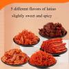 5 flavors of latiaoLatiao gift package,instant big gluten,spicy silk spicy,Handmade spicy strip,Sweet and spicy Chinese snacks,delicious mala Latiao,Snack Gifts,Snack food (10bags) view 4