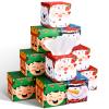 12 Pack Christmas Facial Tissues Cube Boxes Bulk 600 Sheets 3 Ply Santa Claus Small Tissues Cube Boxes for Xmas Party Winter Home Bedroom Car Accessories view 1