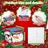 12 Pack Christmas Facial Tissues Cube Boxes Bulk 600 Sheets 3 Ply Santa Claus Small Tissues Cube Boxes for Xmas Party Winter Home Bedroom Car Accessories view 3