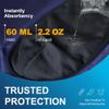 IRISMORII Incontinence Underwear for Men Washable Urinary Leak Proof Absorbent Boxer Brief Male Bladder Leakage Protection 3 Pack (Black Gray Dark Blue M) view 2