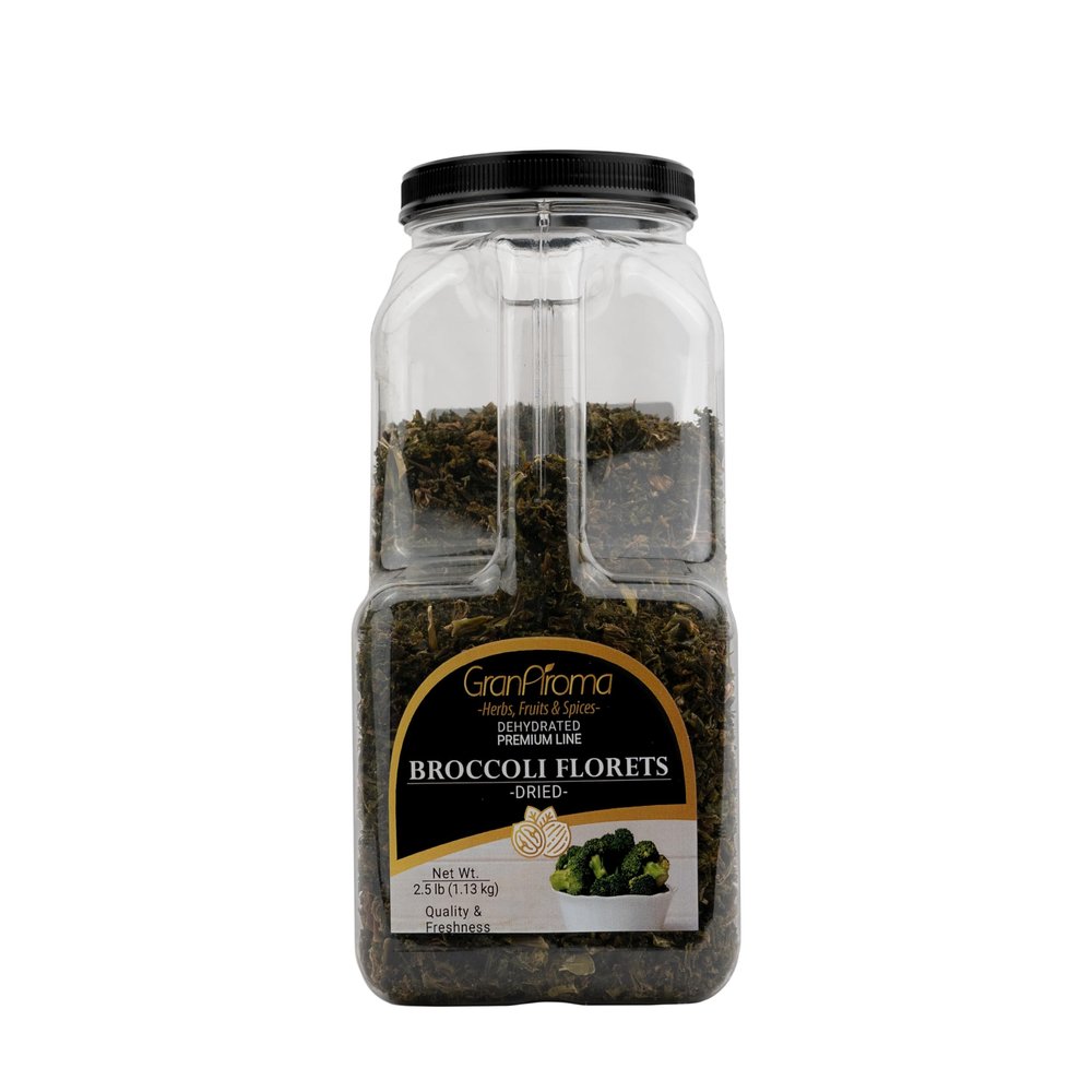 GranAroma, Dried Broccoli Florets, Ready-to-Use, Soups & Sauces (2.5 Pound, Broccoli)