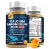 (2 Pack) Calcium Magnesium Zinc Gummies with Vitamin D3, K2, B12 & B6 for Adults, Sugar Free Magnesium Glycinate with Potassium Sea Moss Supplement, Calcium Citrate for Bone Mood & Sleep Support view 1