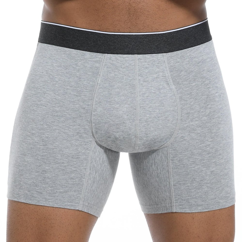 IRISMORII Washable Mens Leakproof Incontinence Underwear Bladder Leak Protection Instant Absorbency 60 ML Boxer Briefs (Gray XXL)