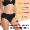 IRISMORII Incontinence Underwear for Women Washable Leak Proof Panties Adult Absorbent Protective Briefs Cotton 3Pack(Black, Blue, Cherry, XXL) view 3