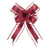 uxcell 20pcs 8 Inch Giant Large Pull Bow Gift Wrapping Organza Bows Ribbon Wine Red for Wedding Baskets Presents Christmas view 1