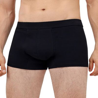 IRISMORII Incontinence Protective Underwear for Men Washable Bladder Leak Proof Boxer Briefs with 60ml Absorbency 1 Pack (Black, M)