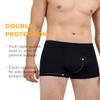 IRISMORII Incontinence Protective Underwear for Men Washable Bladder Leak Proof Boxer Briefs with 60ml Absorbency 1 Pack (Black, M) view 3