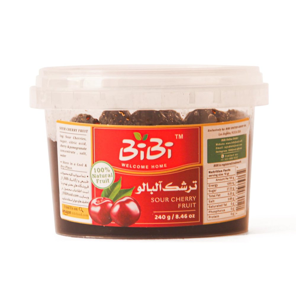 Torshak sour cherry, torshak Albaloo, juicy Torshak,   ,Sour Cherry Fruit, Lavashak,natural torshak, kosher, halal, imported torshak, ,  (240 gr, 8.46oz)