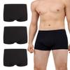 IRISMORII Mens Incontinence Underwear Washable Leak and Odor Protection 60ml Absorbency Covered Waistband Boxer Briefs 3 Pack (3 Black, 2XL) view 1