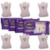 Peeps Marshmallow Candy Ghosts, Halloween & Fall Candy, Halloween Basket Stuffers, Dessert Toppings, Pack of 4, 1.5 Ounces view 1