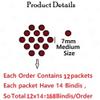 VAMA Fashions Premium Velvet Round Shape Black Border Sticker Sketch Kumkum Dark Maroon Bindi for Women - 12 Cards (7mm Medeium Size Sindoor Bindi Sticker) view 3