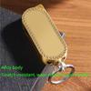 Butane torch lighter with keychain, retro mini lighter, windproof green flame lighter, adjustable flame, refillable butane gas lighter, portable metal lighter, gift for boyfriend husband dad(A) view 4
