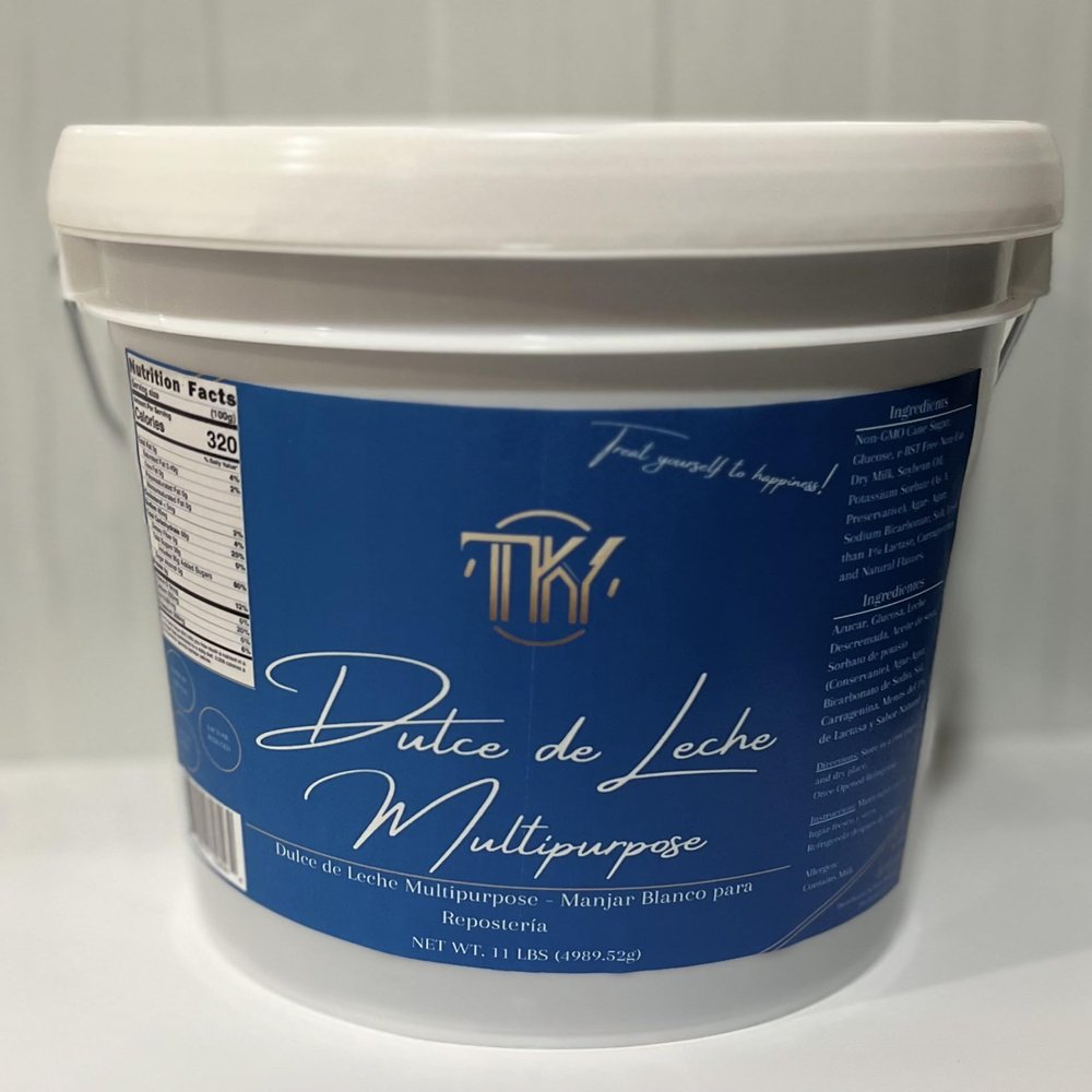 Dulce de Leche Multipurpose 11 lbs, Repostero Suave, Dulce de Leche for Decorating, Dulce de Leche for Filling, Dulce de Leche for Alfajores, Gluten Free, Lactose Reduced, No Artificial Flavors- TKY