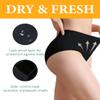 IRISMORII Adult Womens Incontinence Protective Underwear Washable Bladder Leak Proof Postpartum Panties 56ml Absorbency 3 Pack (3 Black, XL) view 3