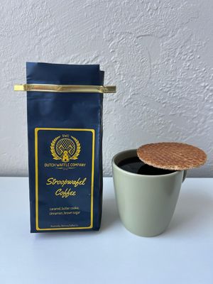 Dutch Waffle Company Cinnamon Stroopwafel Coffee 12 oz, whole bean