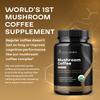 100% Organic Mushroom Coffee Capsules - Natural Energy Supplement with 130mg Caffeine from Clinically Proven Patented Green Coffee Bean & Guayusa Extracts for Jitter-Free Energy & Focus (30 Servings) view 3