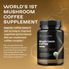 100% Organic Mushroom Coffee Capsules - Natural Energy Supplement with 130mg Caffeine from Clinically Proven Patented Green Coffee Bean & Guayusa Extracts for Jitter-Free Energy & Focus (60 Servings) view 3