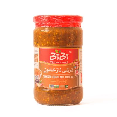 BiBi Smocked Eggplant Pickled Delight ( ) - 700g (24.6 Oz), Nazkhatoon Pickled, bibi Pickled