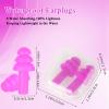 24 Pair Rose Red Ear Plugs - NRR 29dB Reusable Silicone Ear Plugs with Plastic Cases for Sleeping, Noise Cancelling, Concerts, Shooting, Swimming view 2