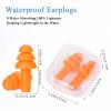 24 Pair Orange Ear Plugs Bulk NRR 29dB Reusable Silicone with Plastic Cases - Soft Foam for Sleeping, Noise Cancelling, Concerts, Shooting, Swimming, Noise Reduction view 2