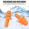 24 Pair Orange Ear Plugs Bulk NRR 29dB Reusable Silicone with Plastic Cases - Soft Foam for Sleeping, Noise Cancelling, Concerts, Shooting, Swimming, Noise Reduction view 3