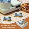 100 Pcs Camping Cocktail Napkins Disposable Paper One Happy Camper Beverage Napkin for Watercolor Tent Hiking Campfire Camp Adventure Party Supplies view 3
