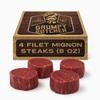 Grumpy Butcher Aged Large Filet Mignon Steak, 4 Pack - USDA Prime or Top Third Angus Choice Beef Tenderloin Filets With Gift Box Option - Ships Frozen view 1