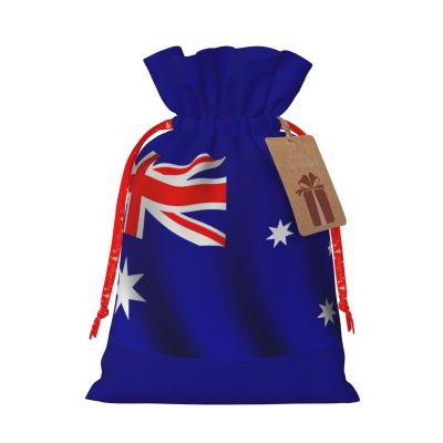 MYHSZTAH Australian Flag Print Holiday Gift Bags Adorable Reusable Versatile Bags For Gifts The Accessory For Every Occasion