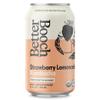 Better Booch Organic Kombucha - Probiotic & Antioxidant Rich Raw Sparkling Tea - Low Sugar, Vegan, Gluten Free - Gut Healthy Active Cultures,12 Fl Oz Cans, 12-Pack (Strawberry Lemonade) view 1