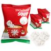 4E's Novelty 50 Packs "Snowman Soup" Mini Marshmallow Packets, Vanilla Flavored, 14 Marshmallows in Each Bag, Bulk Individually Wrapped Christmas Marshmallows For Hot Chocolate Bar Supplies Party Treats view 1