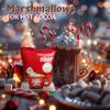 4E's Novelty 50 Packs "Snowman Soup" Mini Marshmallow Packets, Vanilla Flavored, 14 Marshmallows in Each Bag, Bulk Individually Wrapped Christmas Marshmallows For Hot Chocolate Bar Supplies Party Treats view 3